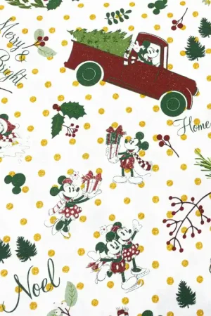 Tessuto in cotone - Minnie and Mickey Mouse - Noel Promozione