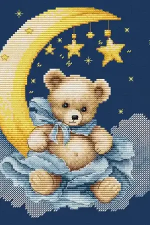Non Perdere kit ricamo a punto croce - Il mondo di Teddy Bear - Luca-S
