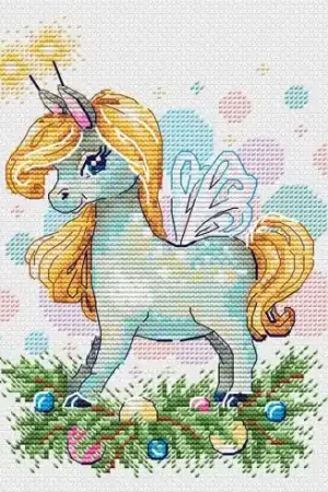 kit ricamo a punto croce - Cavallo da festa - MP Studia Bestseller