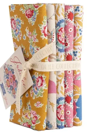 Tilda Jubilee Bundle Mustard/Pink, 5 Fat Quarter da 50 x 55 cm mostarda e rosa Vendita Finale