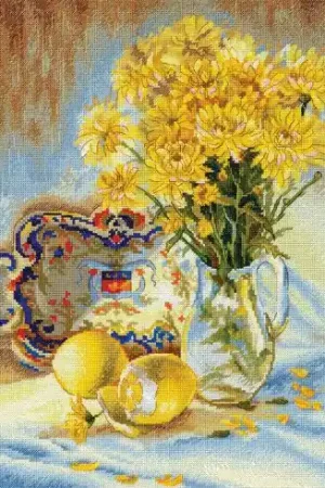 Più Venduto kit ricamo a punto croce - Natura morta soleggiata - MP Studia