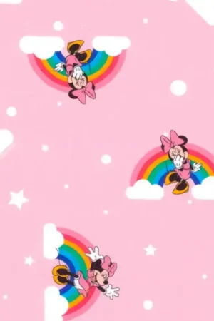 Tessuto in cotone - Minnie Mouse - Arcobaleno Promo Stagionale
