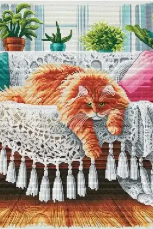 kit ricamo a punto croce - Maestro del divano - Nova Sloboda Soddisfatti O Rimborsati