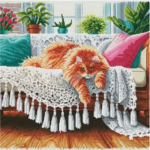 kit ricamo a punto croce - Maestro del divano - Nova Sloboda Soddisfatti O Rimborsati