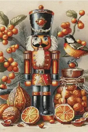 kit ricamo a punto croce - Schiaccianoci - Nova Sloboda Offerta