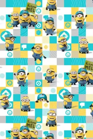 Esclusivo Tessuto in cotone - Minions - Follow Me