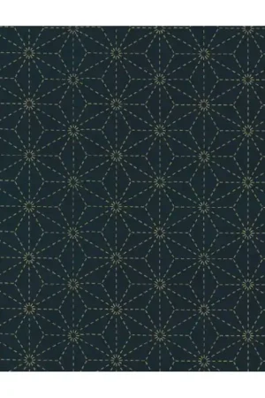 Tessuto Blu Indaco con stampa Sashiko Ordina Subito