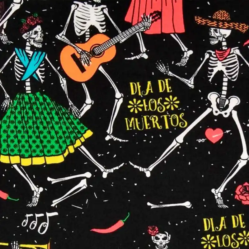 Miglior Prezzo Tessuto in cotone - Día de los Muertos