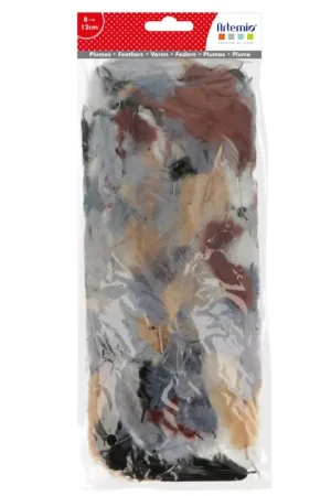 Miglior Prezzo Plumes 8 à 12 cm pour bijoux et déco DIY - Naturel x10gr