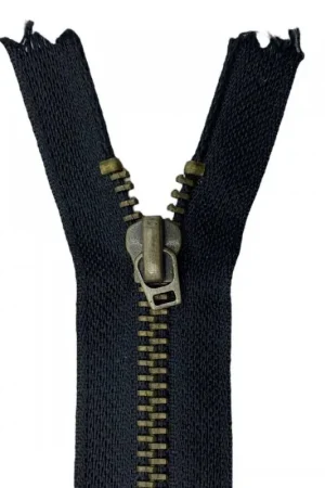 Offerta Lampo Cerniera Nera in Ottone 13 cm Fissa