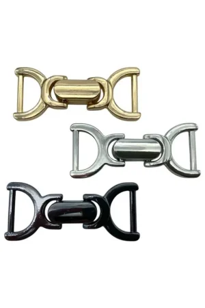 Popolare Chiusura Metallo Per Borse 58x25 mm Elegante e Resistente Disponibile in 3 Colori