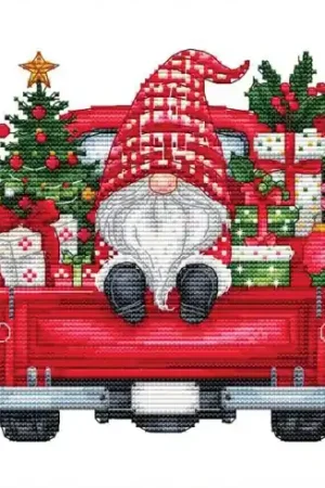 Foglio di punto croce - Consegna di Natale - Les petites croix de Lucie Compra Online