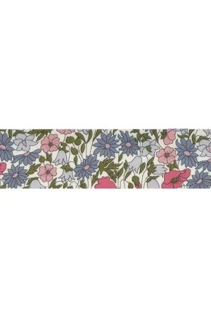 Biais en tissu Liberty - Poppy and Daisy - Hortensias x1m Ultimissimo Modello