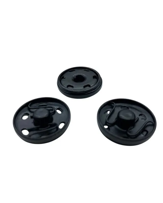 3 Coppie Bottone Automatico Pressione Acciaio Nero Cucibile 2,1 Cm Lineato Mis.32 Acquista Ora