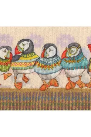 Professionale kit ricamo a punto croce - Uccelli di Fair Isle - Bothy Threads