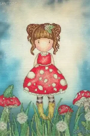 Spedizione Espresso kit ricamo a punto croce - Piccolo fungo - Bothy Threads