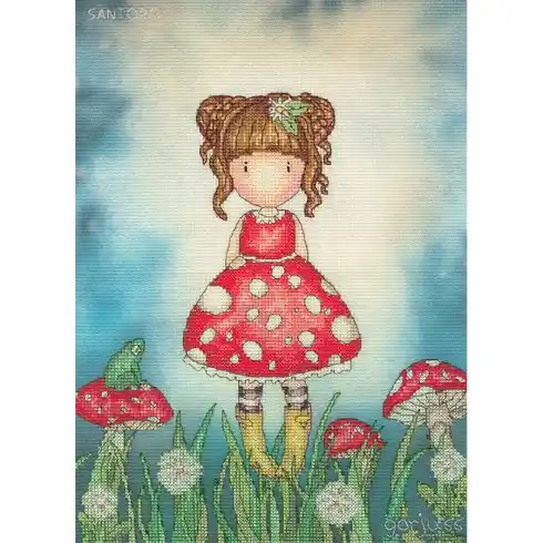 Spedizione Espresso kit ricamo a punto croce - Piccolo fungo - Bothy Threads