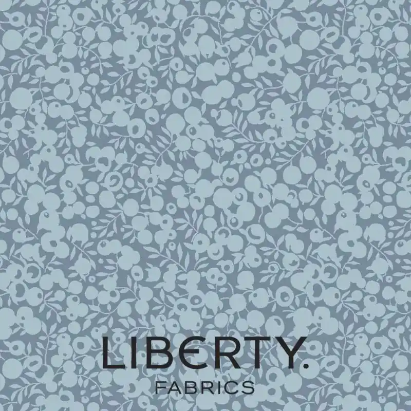 Super Prezzo Wiltshire Shadow Storm, Tessuto Azzurro Tempesta tono su tono - Liberty Fabrics