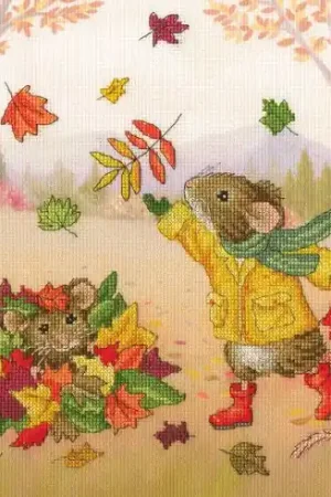 Occasione Imperdibile kit ricamo a punto croce - Amici d'autunno - Bothy Threads