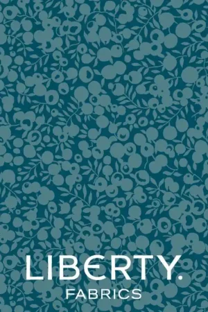 Wiltshire Shadow Azure, Tessuto Ottanio tono su tono - Liberty Fabrics Occasione