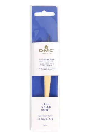 Promo Stagionale Crochet acier avec manche ergonomique DMC - 1.5 mm - Pêche x1