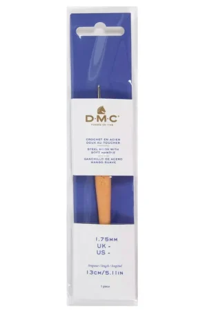 Crochet acier avec manche ergonomique DMC - 1.75 mm - Orange x1 Più Venduto