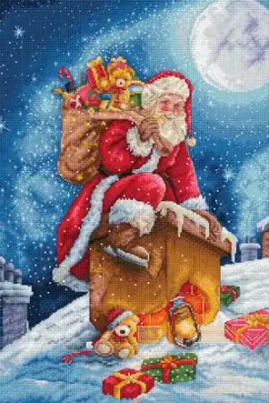Direttamente Dal Produttore kit ricamo a punto croce - Prima tappa di Babbo Natale - Letistitch