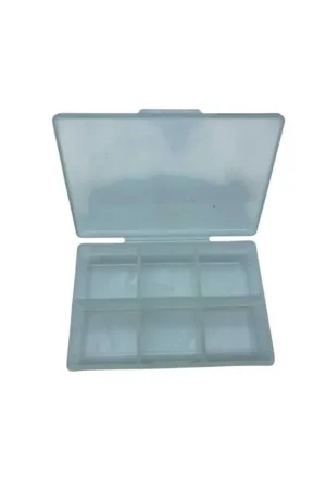 Offerta Speciale Scatolino 6 Scomparti Plastica Trasparente 8,5x6 H-2 Cm