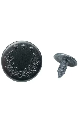 Stringi Pantalone Jeans Bottone Regolabile Rivetto Acciaio 17 Mm Reso Gratuito