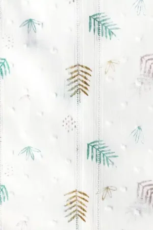 Tessuto Plumetis Katia - Leopard Leaves Offerta Del Giorno