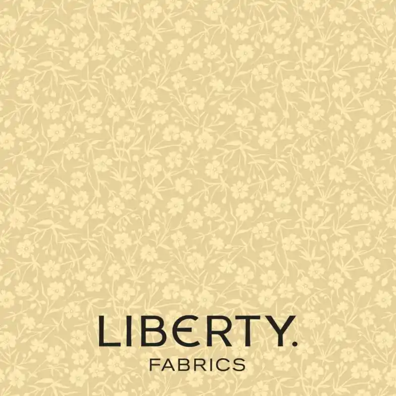 August Meadow Buttercup Yellow, Tessuto Giallo Ranuncolo tono su tono - Liberty Fabrics Di Tendenza