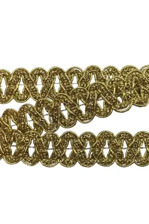 Passamaneria Copripunto Ondulato Serpentina Lurex Bordo Ricamo Filo Lamè Alto 18 Mm A Buon Prezzo