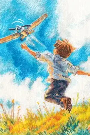 kit ricamo a punto croce - Oltre il cielo - RTO Professionale