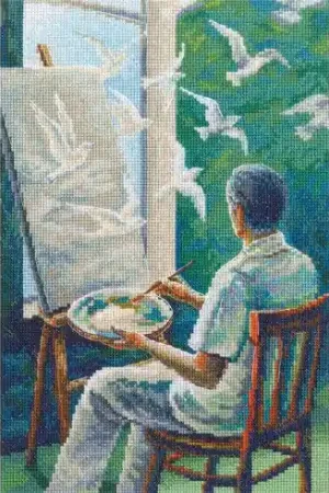 kit ricamo a punto croce - Tela dei sogni - RTO Spedito Oggi