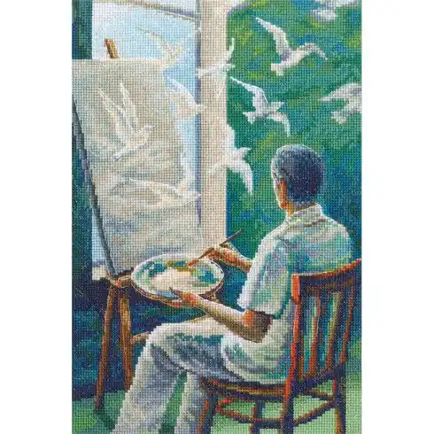 kit ricamo a punto croce - Tela dei sogni - RTO Spedito Oggi