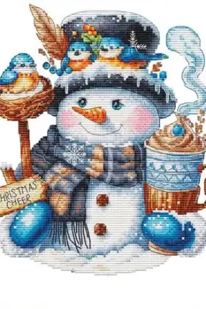 Spedizione Gratuita Foglio di punto croce - allegria natalizia - Les petites croix de Lucie