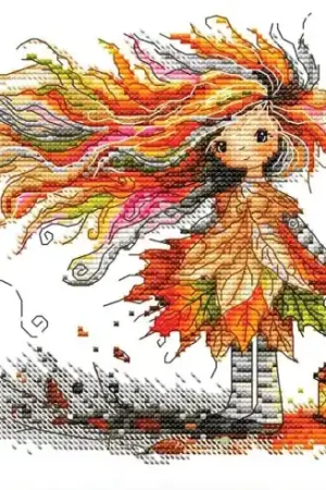 Sconto Foglio di punto croce - L'estate indiana - Les petites croix de Lucie