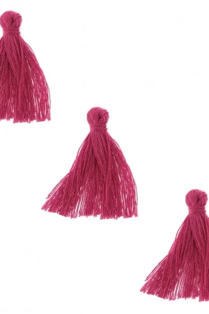 Pompons imitation coton 26-30 mm Fuchsia x10 Ultima Occasione