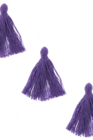 Spedizione Espresso Pompons imitation coton 26-30 mm Violet x10