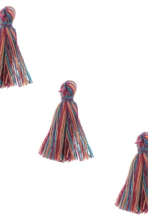 Ultimissimo Modello Pompons imitation coton 26-30 mm Multicolore Fuchsia x10