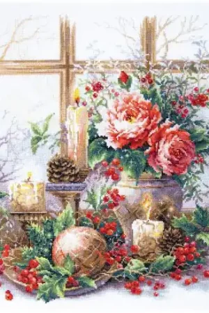 kit ricamo a punto croce - Serate invernali - Magic Needle Prezzo Conveniente