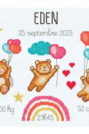 Ordina Subito kit ricamo a punto croce - Il mio piccolo mondo arcobaleno - Princesse