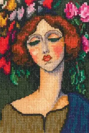 kit ricamo a punto croce - Ritratto di donna 1 - RTO Miglior Prezzo