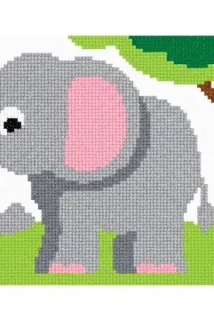 kit ricamo a punto croce - Elefante - Marie Coeur Offerta Del Giorno