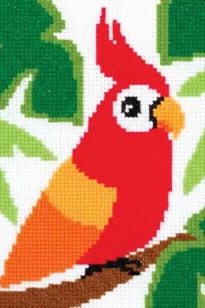 kit ricamo a punto croce - Pappagallo - Marie Coeur Occasione Imperdibile