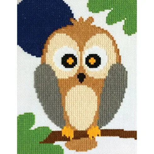 kit ricamo a punto croce - Civetta - Marie Coeur Non Perdere