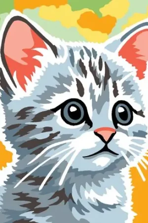 Nuovo Arrivo Kit di tela per bambini - Gatto grigio - Margot de Paris