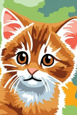 Novità Kit di tela per bambini - Gatto rosso - Margot de Paris