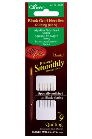 Aghi per Quilting Neri con Cruna Dorata Clover Occasione Imperdibile