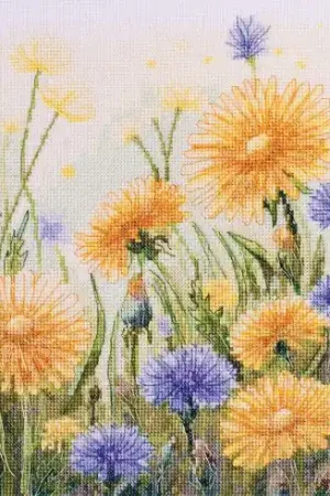 Esclusivo kit ricamo a punto croce - Erba che sussurra - Abris Art